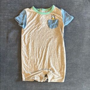 Little Sleepies Bluey Button Romper